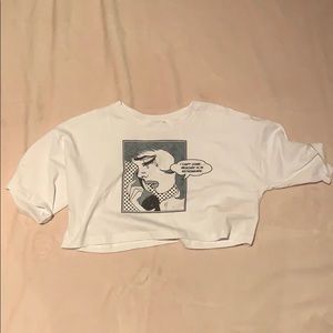 TWIIN Retrograde oversized crop tee